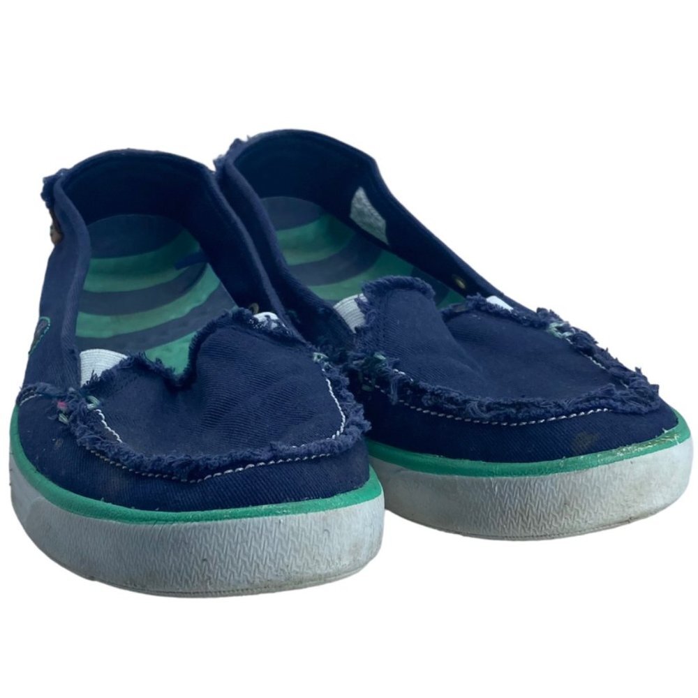 Dr. Scholls Truelite Waverly Canvas Slip On Casual Shoes Women Sz 8.5 Blue